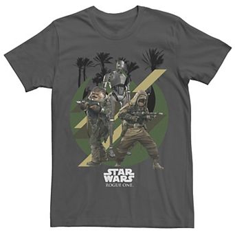 Men's Star Wars Rogue One Scarif Warriors Pao Bistan K-2SO Tee