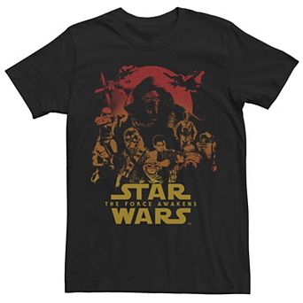 Men's Star Wars Force Awakens Group Poster Tee