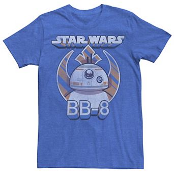 Men's Star Wars BB-8 Rebel Logo With Stripes Tee