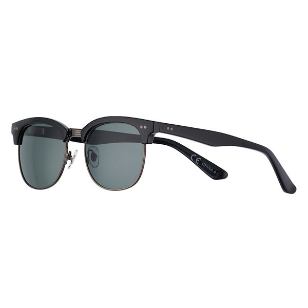 Men's Dockers® Shiny Black Gunmetal Club Style Sunglasses
