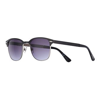 Men's Dockers® Antique Silver and Black Metal Club Style Sunglasses