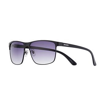 Men's Dockers® Matte Black Metal Eyewire Single Bridge Sunglasses