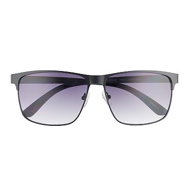 Men's Dockers® Matte Black Metal Eyewire Single Bridge Sunglasses