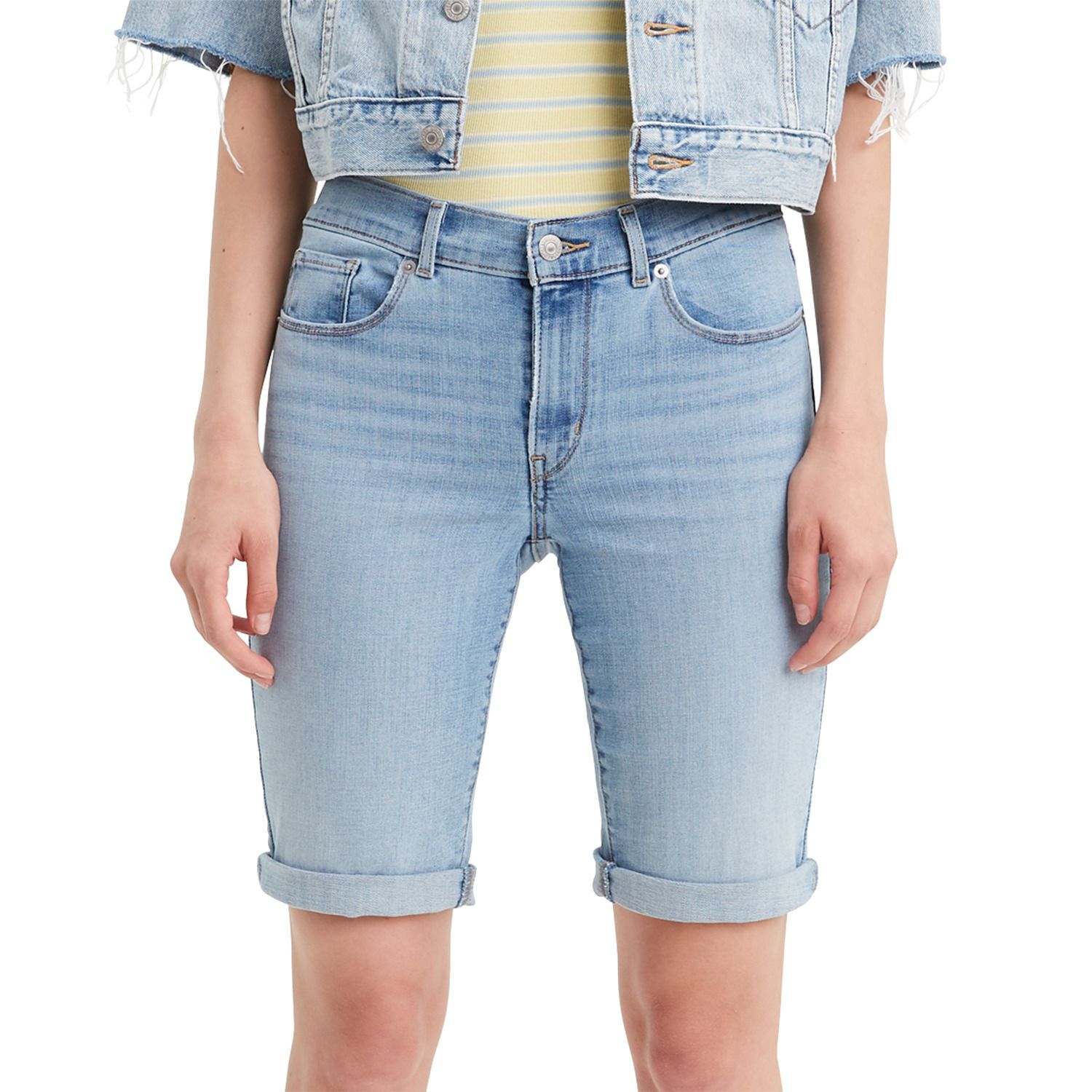 levi's bermuda shorts women's