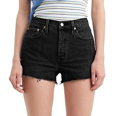 Black jean cheap short shorts