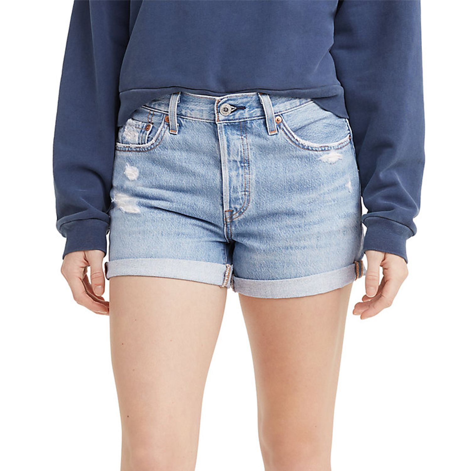 Image for Levi's Women's 501 Original Frayed Jeans Shorts at Kohl's.