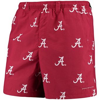 Men's Columbia Crimson Alabama Crimson Tide PFG Backcast II Omni-Shade Hybrid Shorts