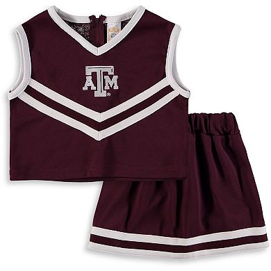 Girls Toddler Maroon Texas A&M Aggies Two-Piece Cheer Set