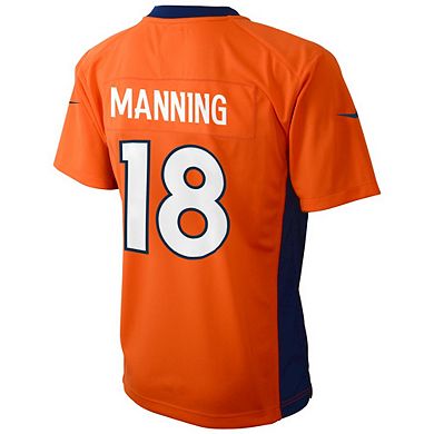Preschool Denver Broncos Peyton Manning Nike Orange Game Jersey