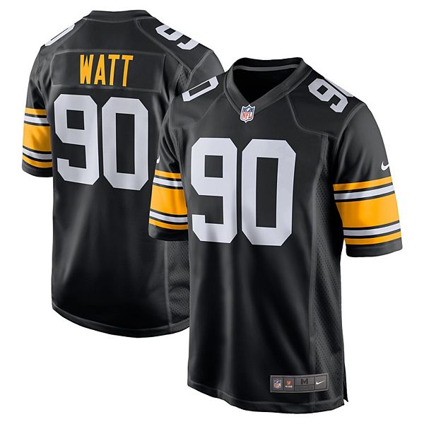Men's Nike T.J. Watt Black Pittsburgh Steelers Alternate Game Jersey