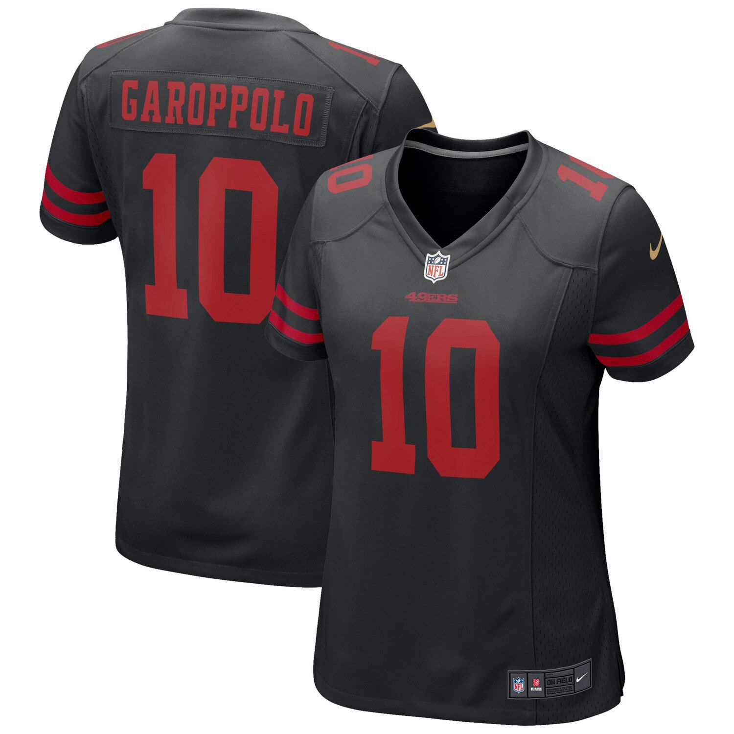 nike black 49ers jersey