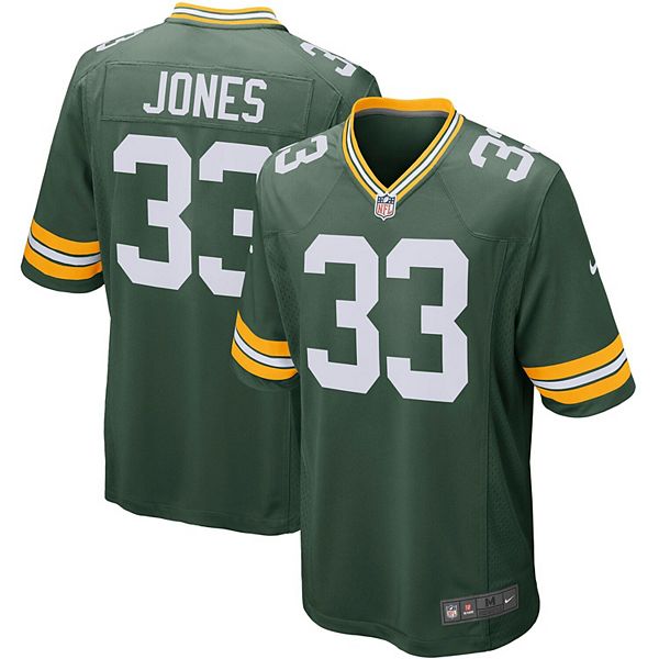 Aaron Jones Jersey #33 Green Bay Unsigned Custom Stitched Green Football  New No Brands/Logos Sizes S-3XL 