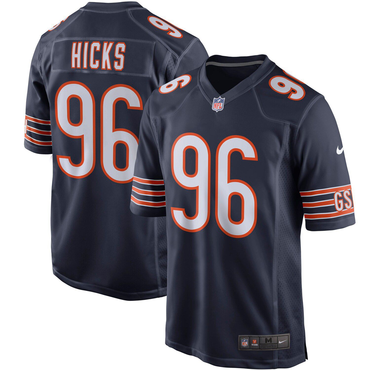 Nike Akiem Hicks Navy Chicago Bears 