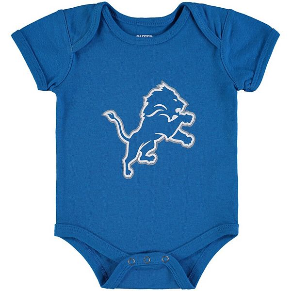 Newborn & Infant Blue Detroit Lions Team Logo Bodysuit