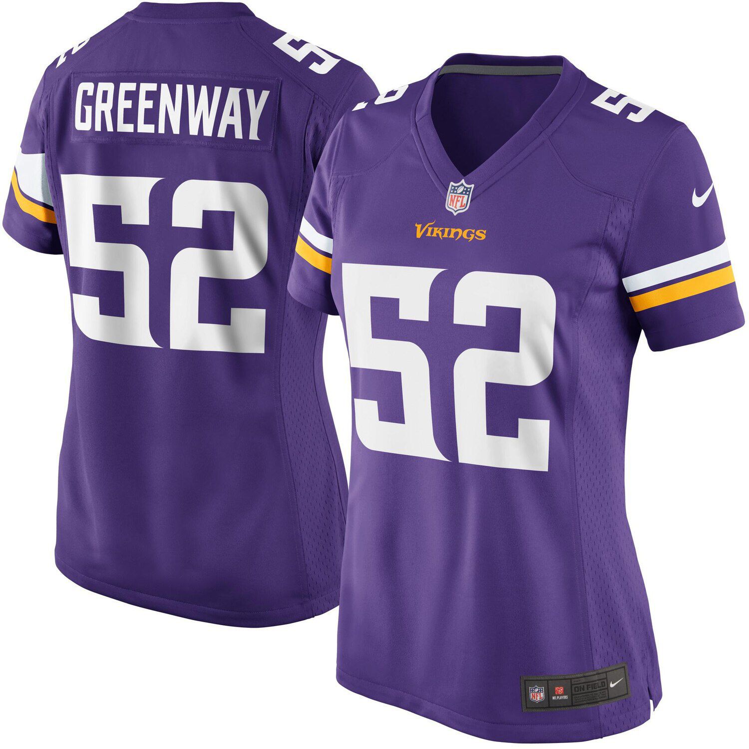 Chad Greenway Nike Purple Game Jersey