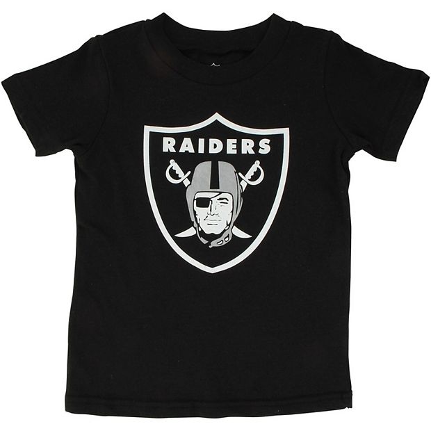Toddler Oakland Raiders Black Team Logo T Shirt