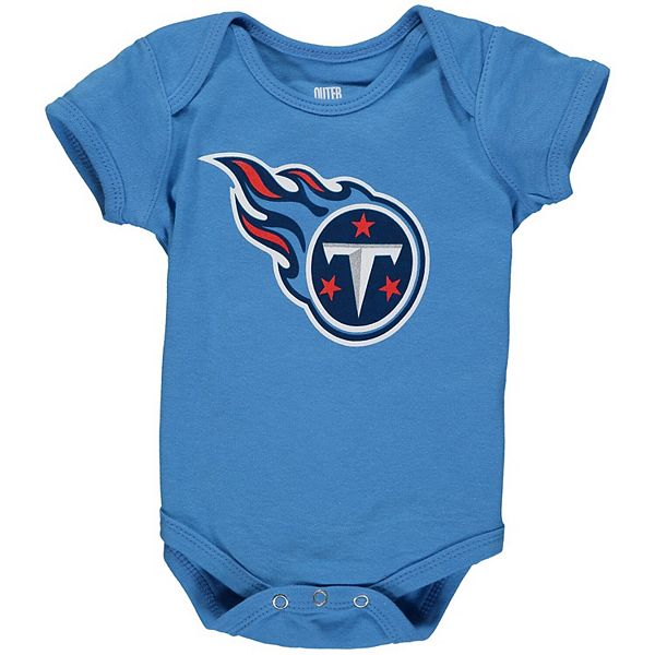 Newborn Light Blue Tennessee Titans Team Logo Bodysuit