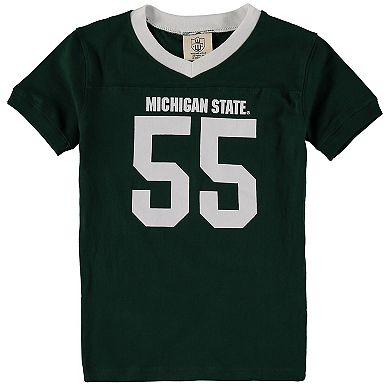 Youth Wes & Willy Green Michigan State Spartans Football Pajama Set