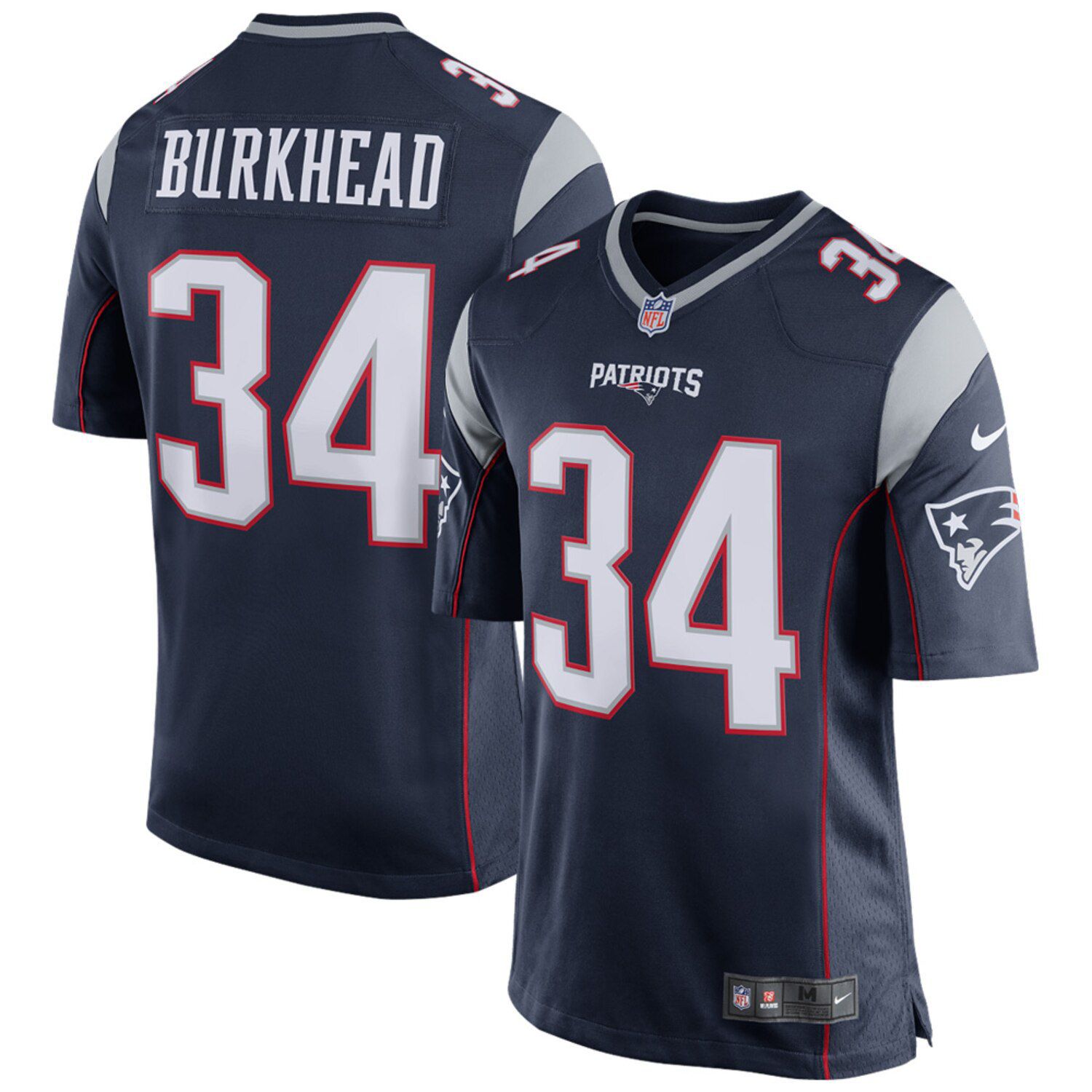 patriots game jersey nike