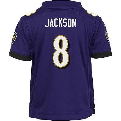 Preschool Nike Lamar Jackson Purple Baltimore Ravens Game Jersey