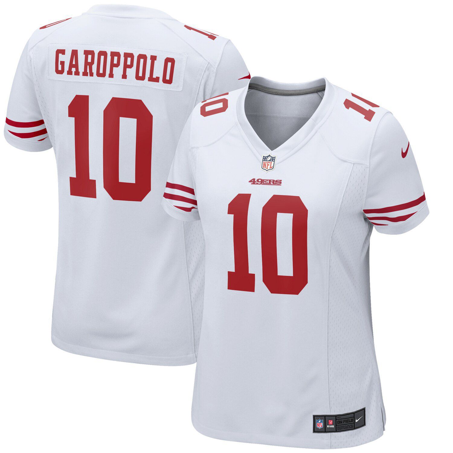 White San Francisco 49ers Game Jersey 