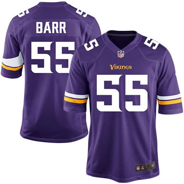 Youth Nike Anthony Barr Purple Minnesota Vikings Team Color Game Jersey