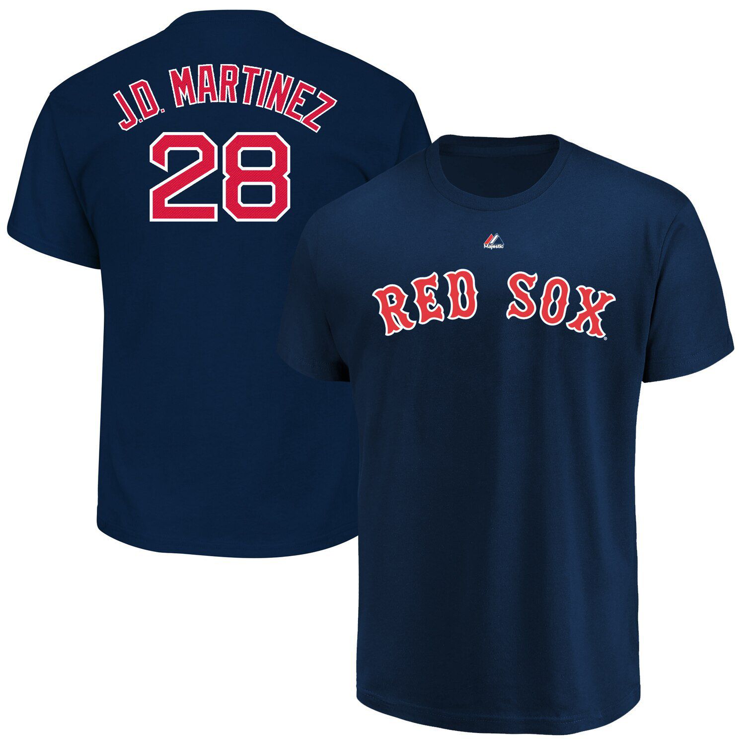 JD Martinez Navy Boston Red Sox 