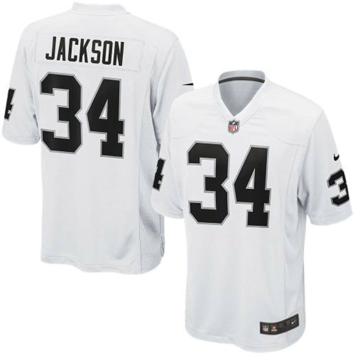 white bo jackson raiders jersey