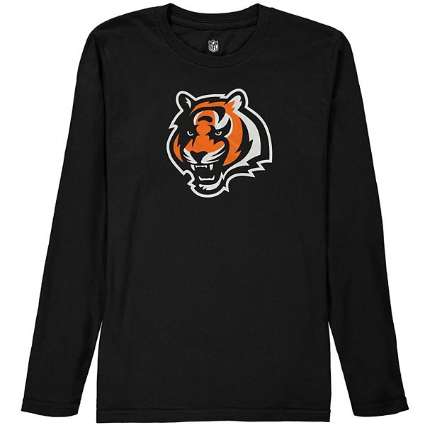 Cincinnati Bengals Youth Team Logo Long Sleeve T-Shirt - Black