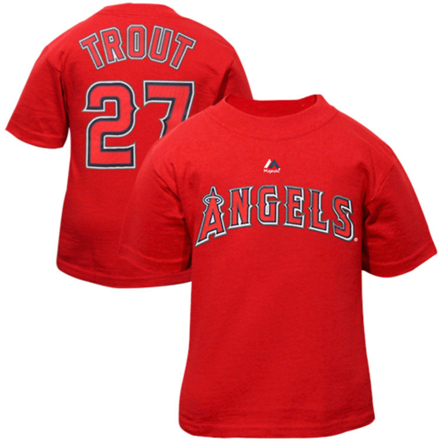 mike trout red jersey