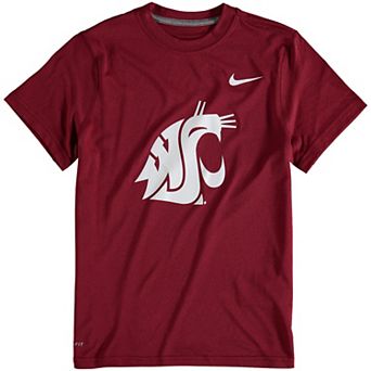 Youth Nike Washington State Cougars Crimson Logo Legend Performance T-Shirt