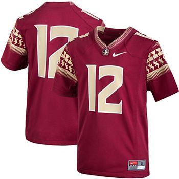 12 Florida State Seminoles Nike Youth Replica Football Jersey - Garnet