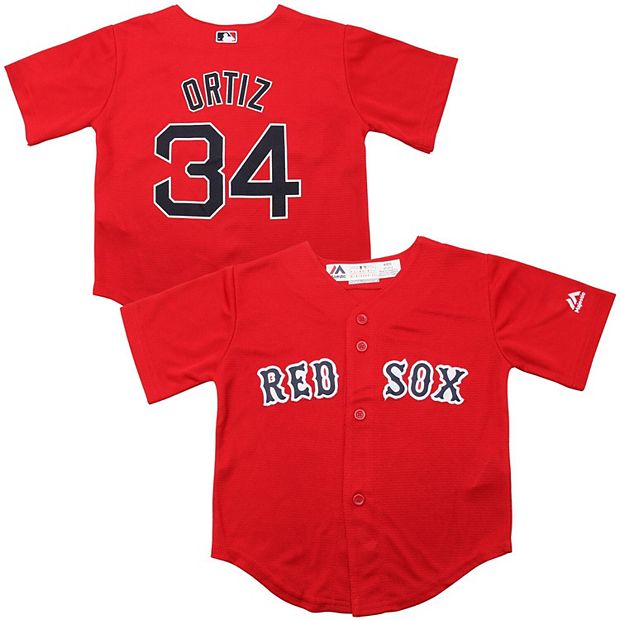 Toddler Majestic David Ortiz Red Boston Red Sox Official Cool Base