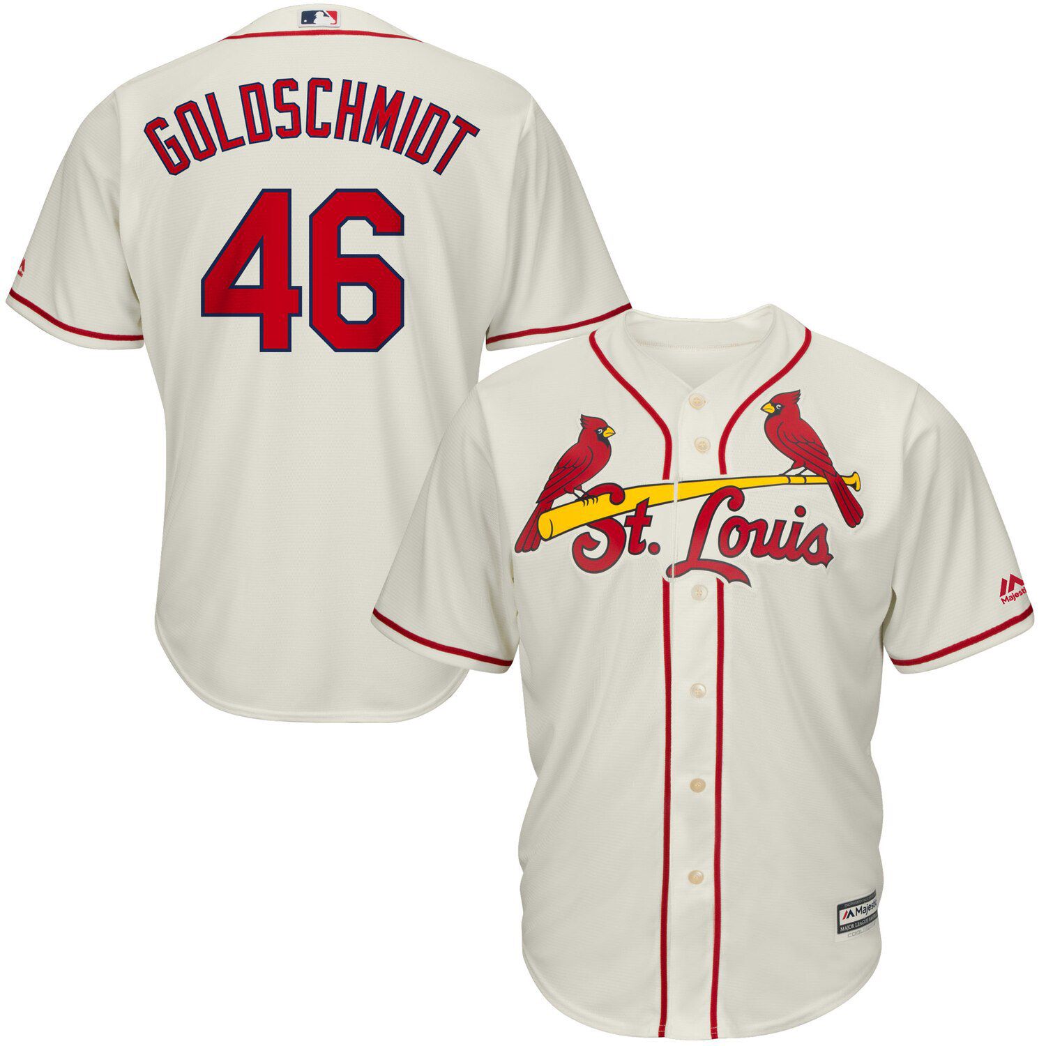 st louis cardinals cream jersey