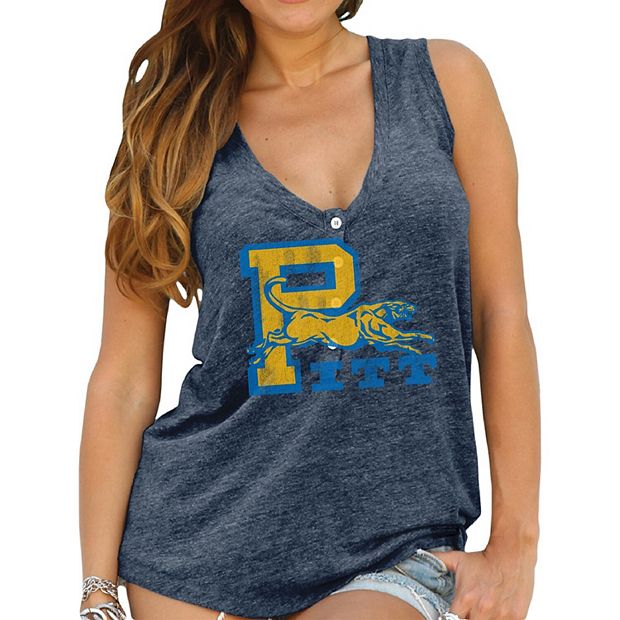 Blue Pitt Panthers Crop Top Shirt