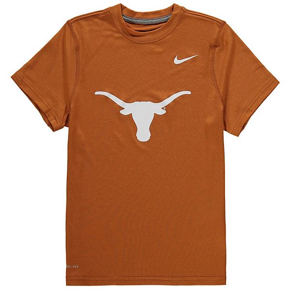 NIKE TEXAS LONGHORNS #1 BURNT ORANGE FOOTBALL JERSEY YOUTH SIZE L