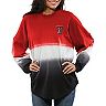 Women's Red Texas Tech Red Raiders Ombre Long Sleeve Dip-Dyed Spirit Jersey