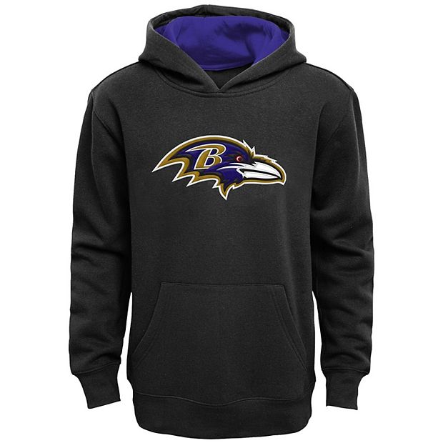 Baltimore Ravens Youth Gray Hooded Sweatshirt