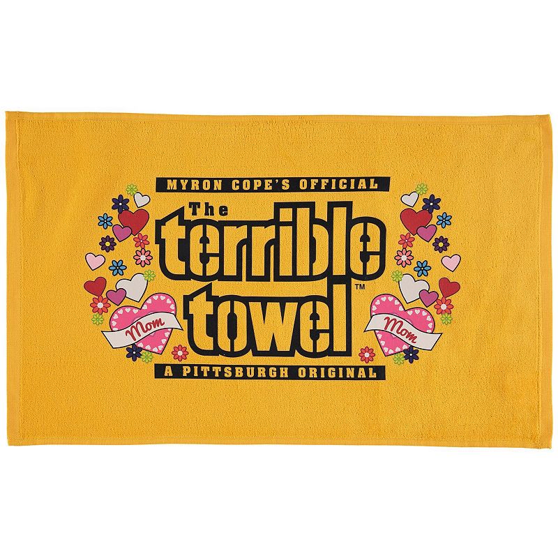 Pittsburgh Steelers 25.25 x 15 Mothers Day Terrible Towel, Multicolor