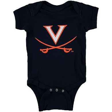 Infant Navy Virginia Cavaliers Big Logo Bodysuit