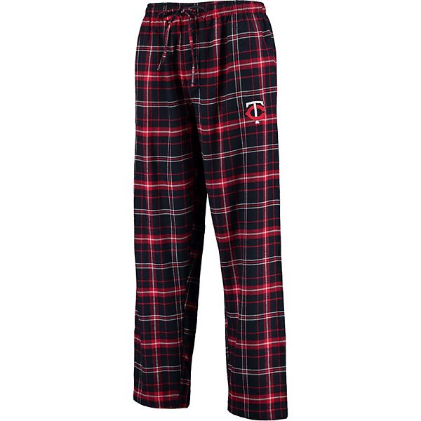 Concepts Sport Men's Minnesota Twins Ultimate Plaid Flannel Pajama