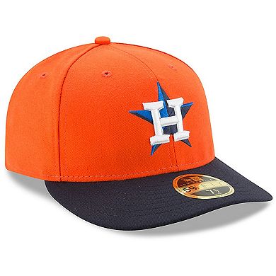 Men's New Era Orange/Navy Houston Astros Alternate 2 Authentic ...