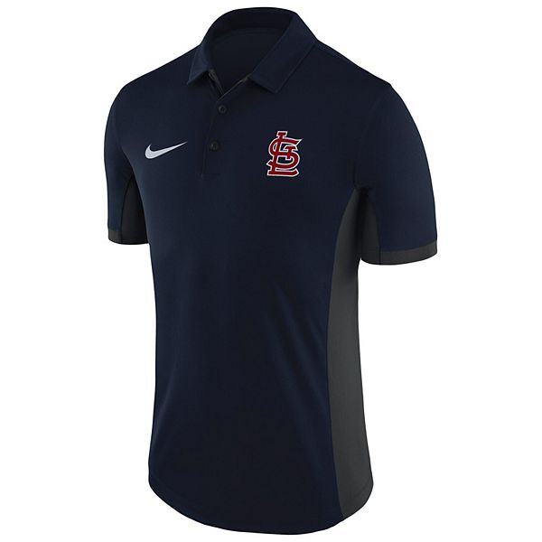 Nike Men's St. Louis Cardinals Navy Logo Franchise Polo T-Shirt