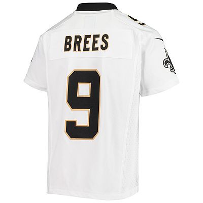 Youth New Orleans Saints Drew Brees Nike White Game Jersey