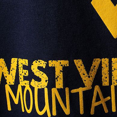 Youth Navy West Virginia Mountaineers Crew Neck T-Shirt