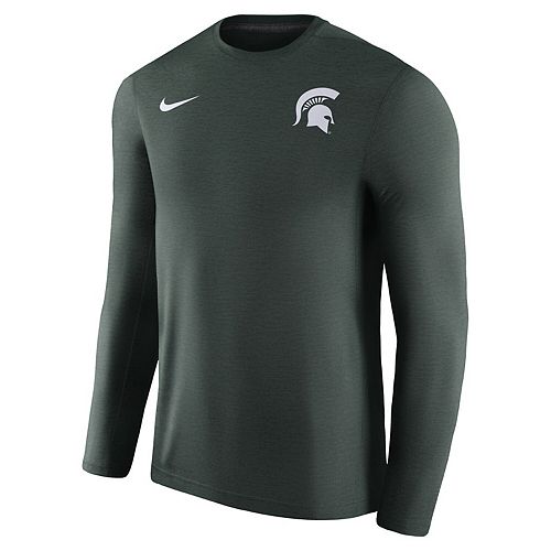 Men's Nike Heathered Green Michigan State Spartans 2017 Coaches Touch ...