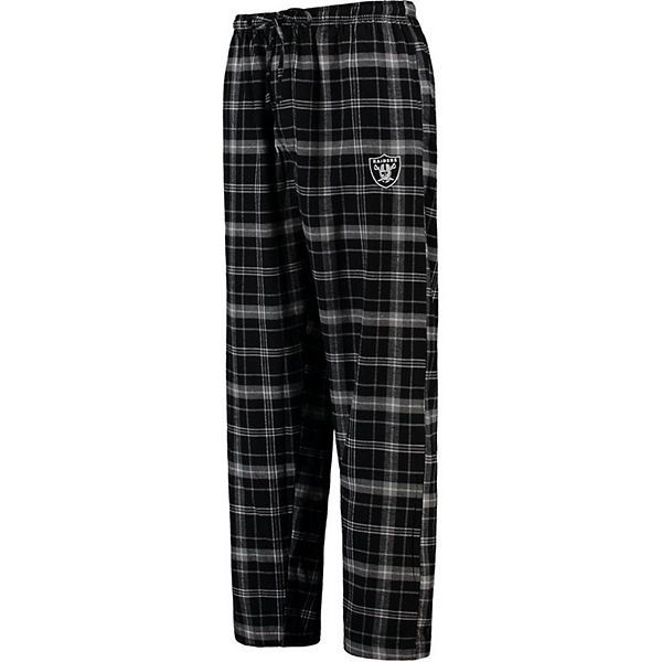 Women's Concepts Sport Black/Gray Las Vegas Raiders Arctic T-Shirt & Flannel Pants Sleep Set Size: Large