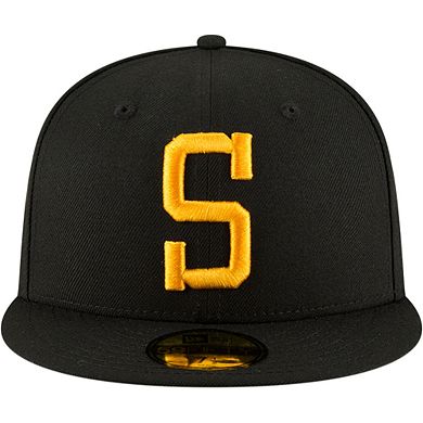 Men's New Era Black Pittsburgh Steelers Omaha 59FIFTY Hat