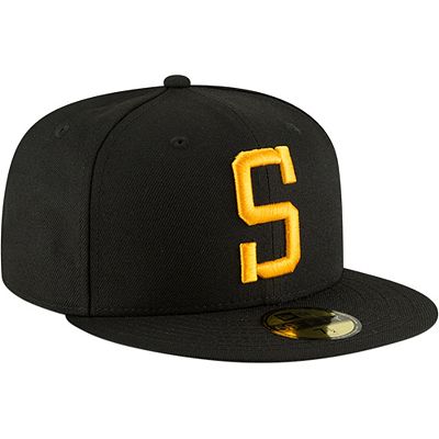 Men s New Era Black Pittsburgh Steelers Omaha 59FIFTY Hat