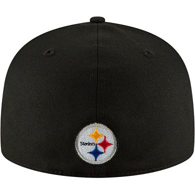 Men's New Era Black Pittsburgh Steelers Omaha 59FIFTY Hat